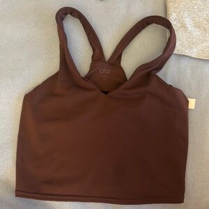 alo yoga airbrush real bra tank size small